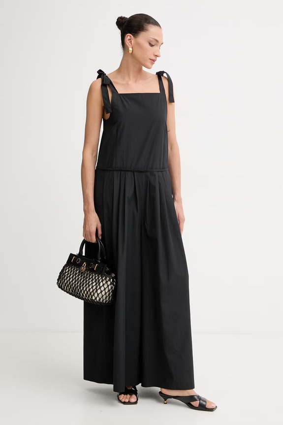 Weekend Max Mara комбінезон жіночий бавовняний 2615241013600 чорний SS26
