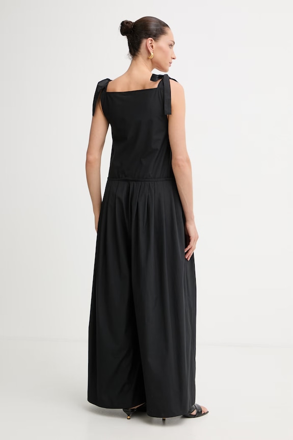 Одежда Weekend Max Mara комбинезон для женщин из хлопка 2615241013600 чёрный