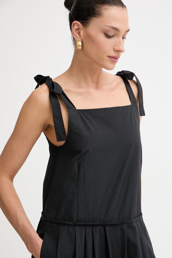 Weekend Max Mara комбінезон жіночий бавовняний чорний 2615241013600