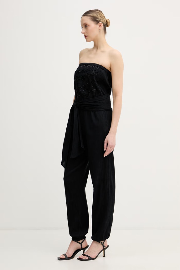 Lola Casademunt Ολόσωμη φόρμα χωρίς μανίκια γυναικεία βαμβακεία LS2616023 μαύρο SS26