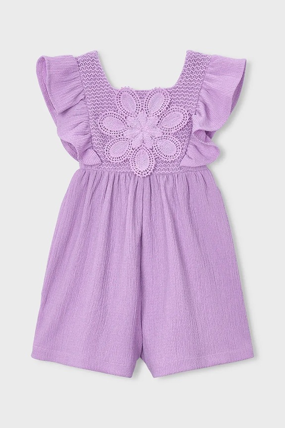 Παιδική ολόσωμη φόρμα Mayoral με ελαστάν μωβ 3888.6J.Mini.PPY2