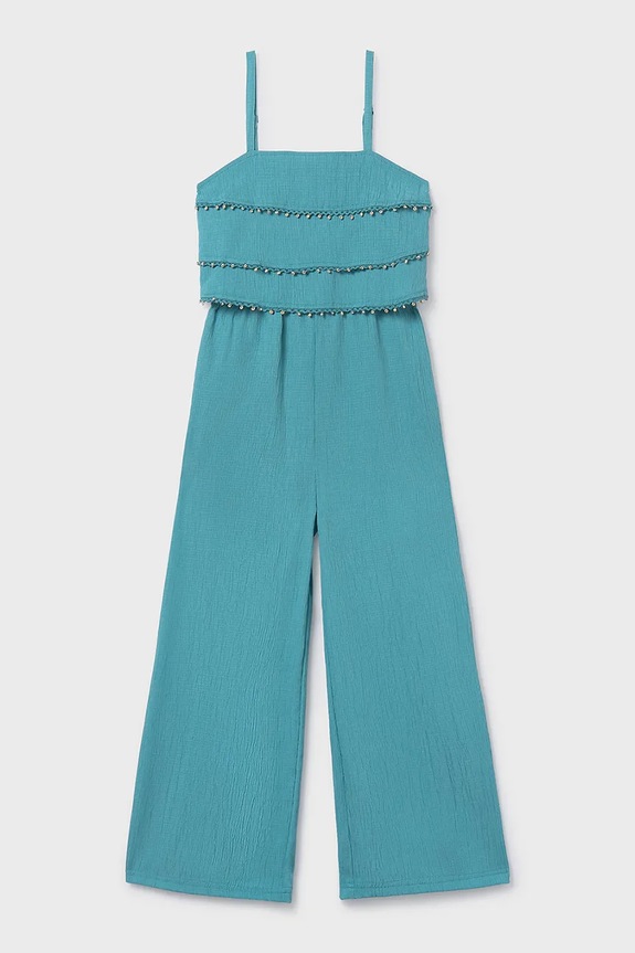 Дитячий комбінезон Mayoral 6873.8C.Junior.PPY2 бірюзовий SS26