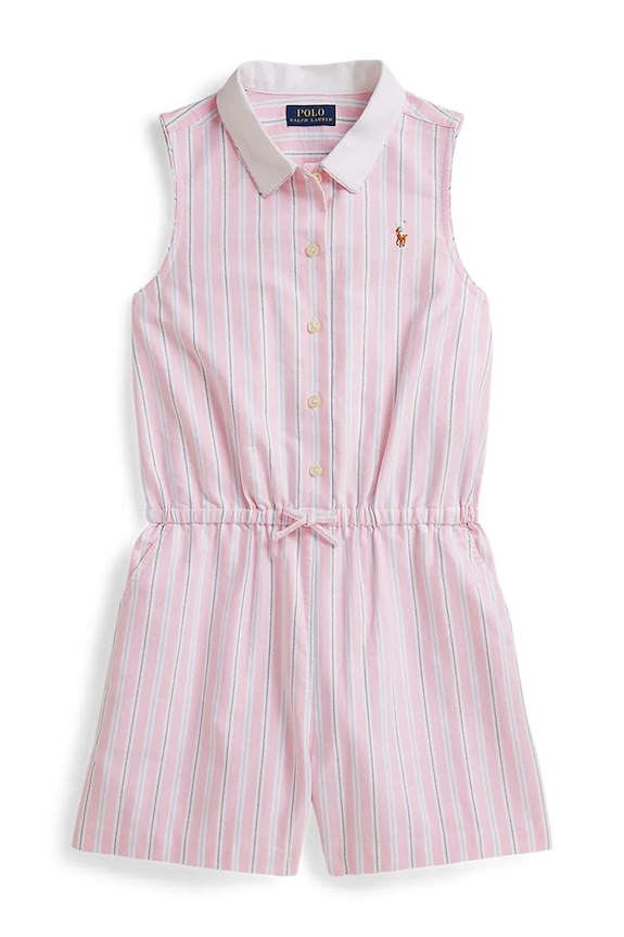 Polo Ralph Lauren salopetă din bumbac pentru copii curele roz 313A11846001