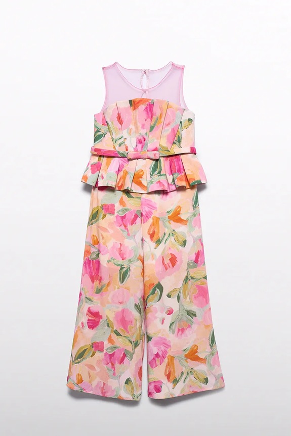 Abel&Lula kombinezon dziecięcy z wiskozy 5205.7.Mini.PPY2 różowy SS26