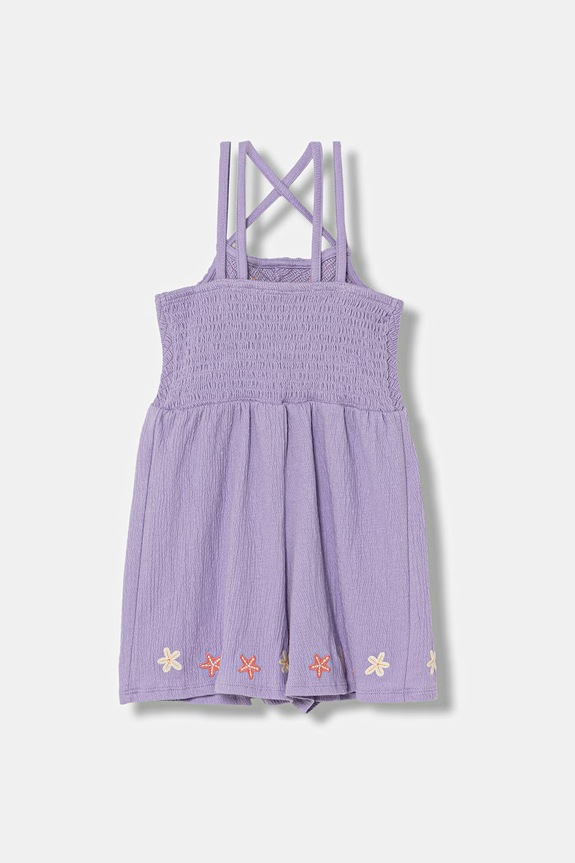 United Colors of Benetton overal dětský s bavlnou 3QO9GV012.P.seasonal fialová SS26