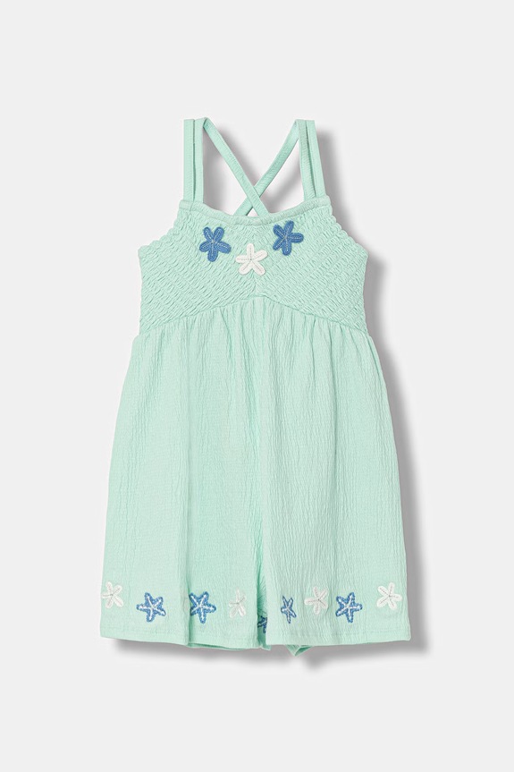United Colors of Benetton overal dětský s bavlnou tyrkysová 3QO9GV012.P.seasonal