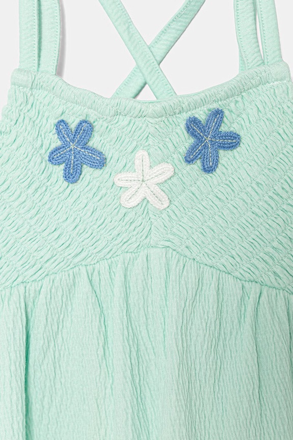 DÍVKA United Colors of Benetton overal dětský s bavlnou 3QO9GV012.P.seasonal tyrkysová