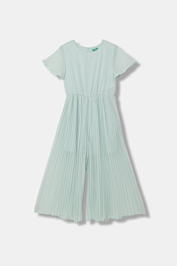United Colors of Benetton salopetă copii verde 41EXCT01C.G.Stagionale