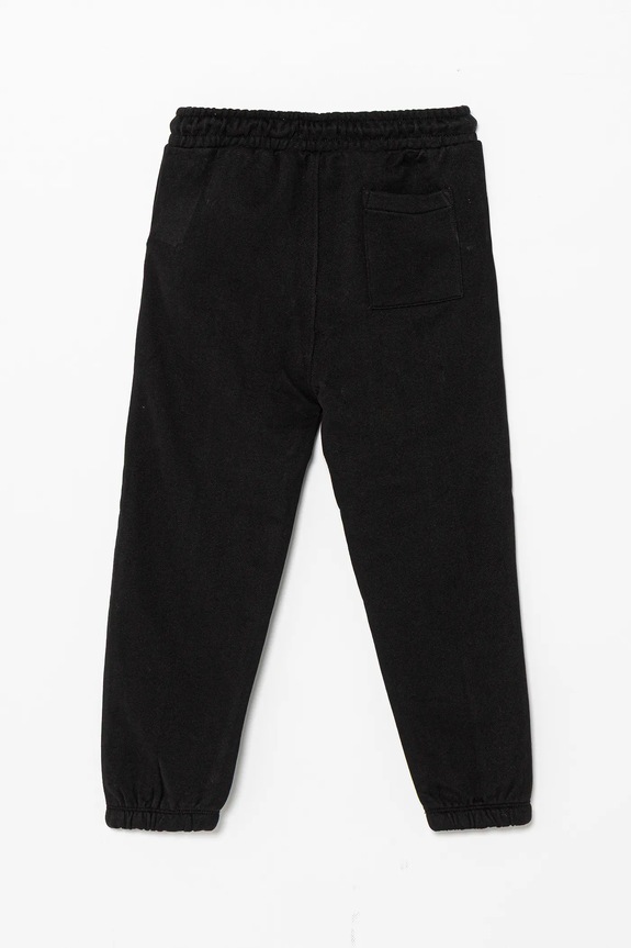 Παιδικό βαμβακερό παντελόνι Calvin Klein Jeans IB0IB02605.128.176.PPY2 μαύρο SS26