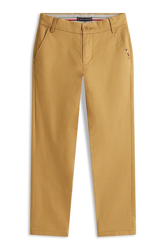 Tommy Hilfiger spodnie chinos męskie bawełniane KB0KB09638.128.176.PPY2 brązowy SS26