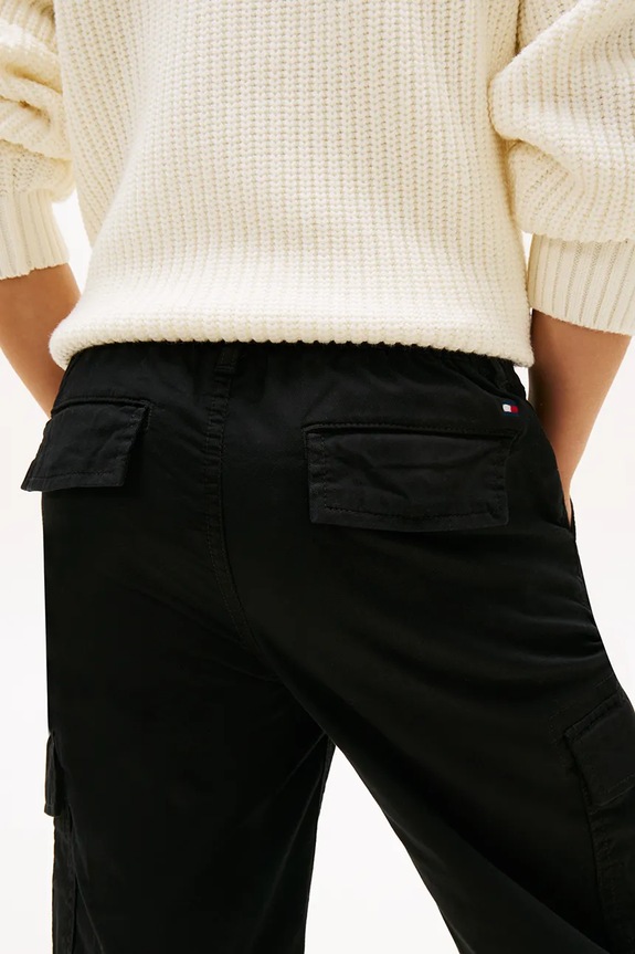 Tommy Hilfiger pantaloni copii KB0KB10049.128.176.PPY2 negru
