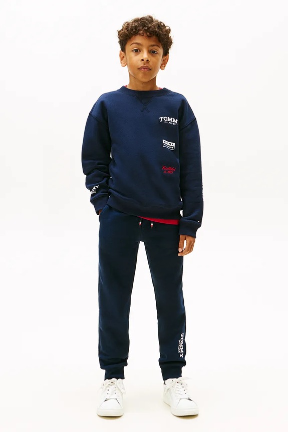 Băieți Tommy Hilfiger pantaloni de trening pentru copii KB0KB10167.104.122.PPY2 bleumarin