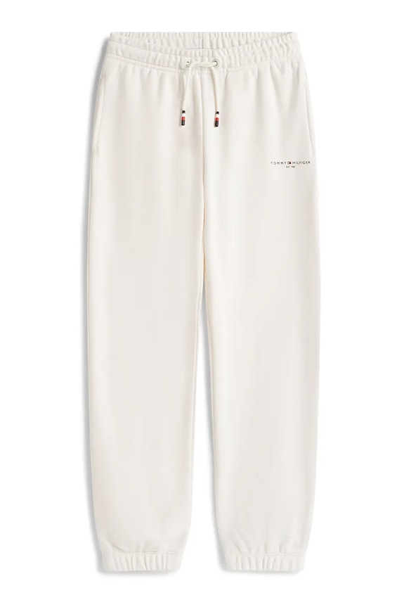 Detské tepláky Tommy Hilfiger KS0KS00662.116.122.PPY2 biela SS26
