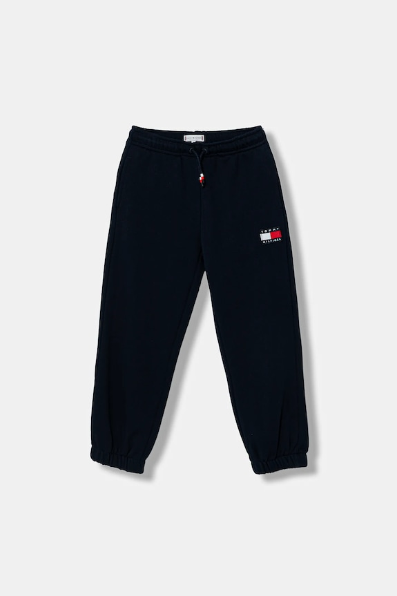 Tommy Hilfiger spodnie dresowe dziecięce dzianina granatowy KS0KS00715.116.122.PPY2