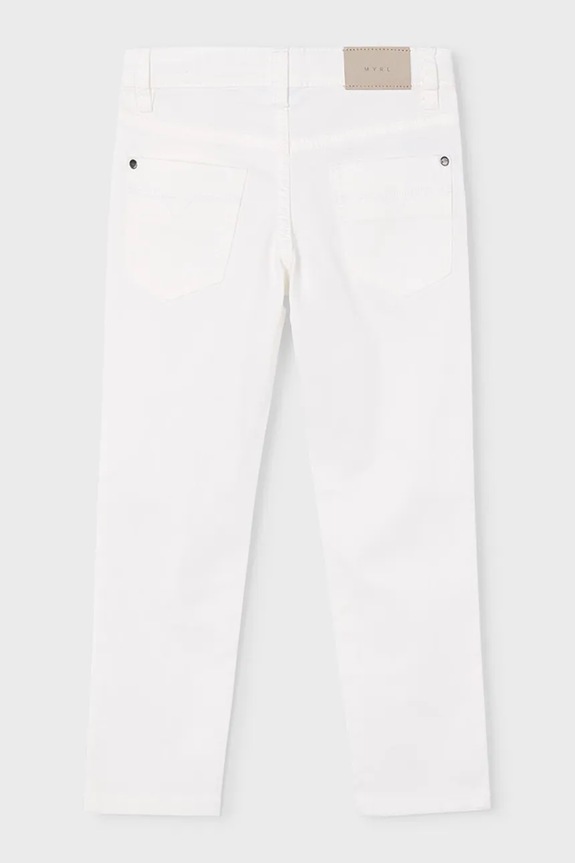 Παιδικό παντελόνι Mayoral 505.5E.Mini.PPY2 λευκό SS26