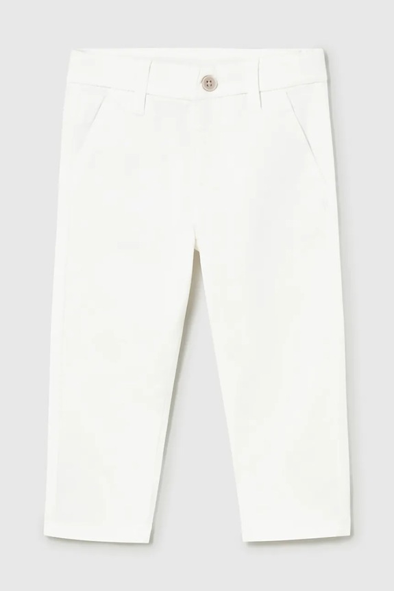 Mayoral pantaloni copii panza alb 522.3A.Baby.PPY2
