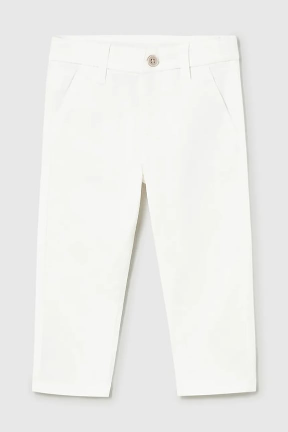 Mayoral pantaloni copii panza alb 522.3A.Baby.PPY2