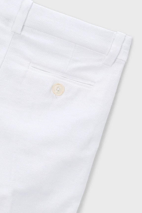 Αγορίστικα Παντελόνι με λινό μείγμα για παιδιά Mayoral 3574.5B.Mini.PPY2 λευκό