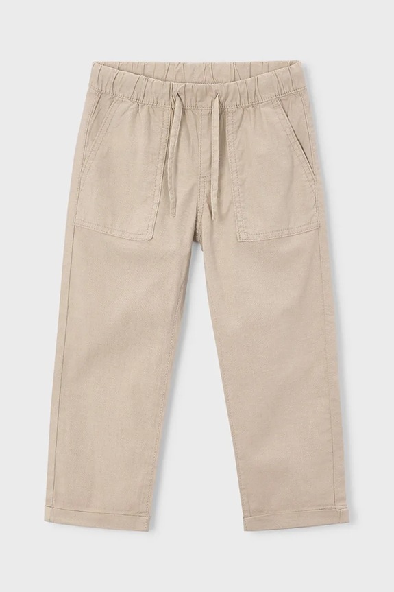 Mayoral pantaloni de in pentru copii panza bej 3575.5C.Mini.PPY2