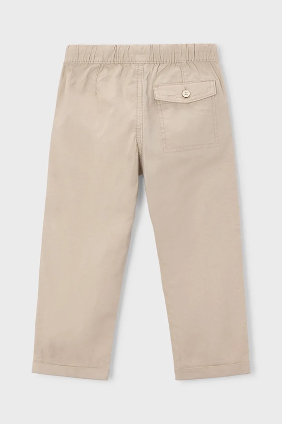 Mayoral pantaloni de in pentru copii 3575.5C.Mini.PPY2 bej SS26