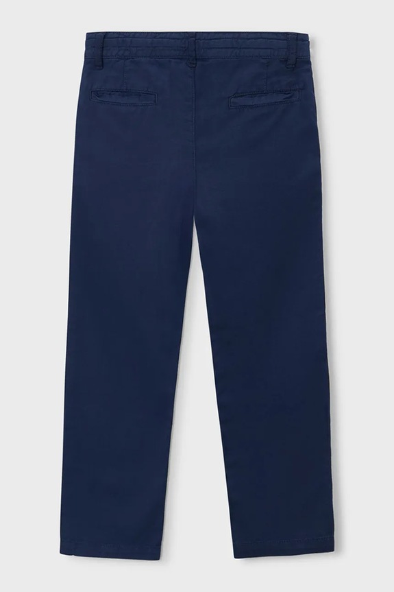 Mayoral pantaloni pentru copii cu adaos de in 3576.5C.Mini.PPY2 bleumarin SS26