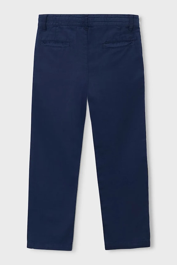 Mayoral pantaloni pentru copii cu adaos de in 3576.5C.Mini.PPY2 bleumarin SS26