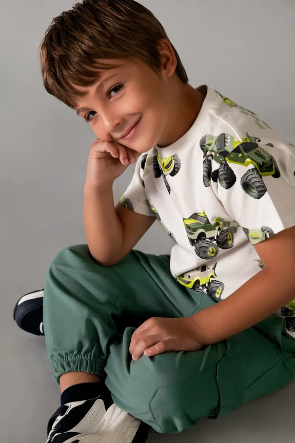 Mayoral pantaloni de trening pentru copii 3582.5F.Mini.PPY2
