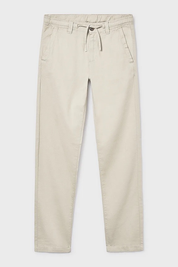 Mayoral pantaloni de bumbac pentru copii bumbac bej 6564.7B.Junior.PPY2
