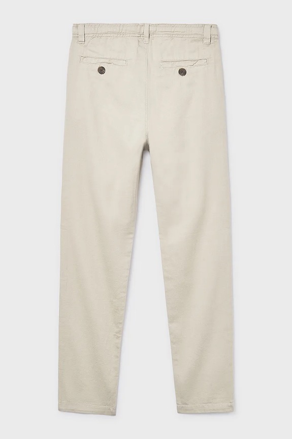Mayoral pantaloni de bumbac pentru copii 6564.7B.Junior.PPY2 bej SS26
