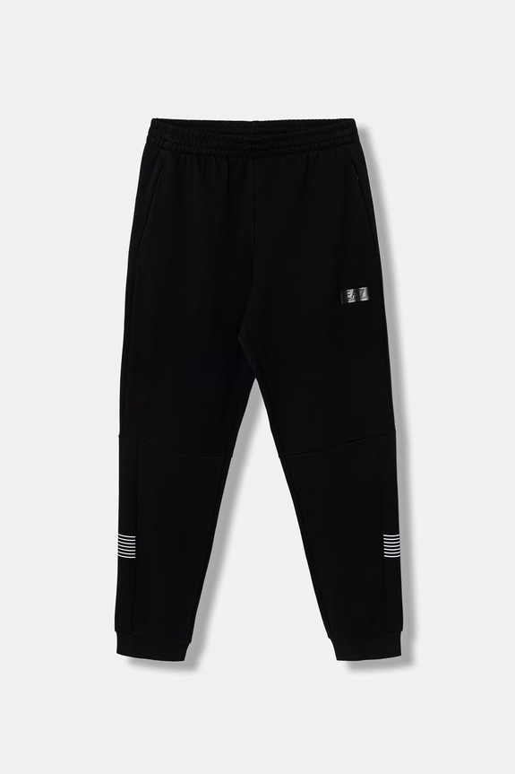 EA7 Emporio Armani spodnie dresowe dziecięce dzianina czarny 7B000314.AF12660