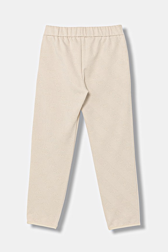 Dětské kalhoty Emporio Armani EB001026.AF20698 béžová SS26