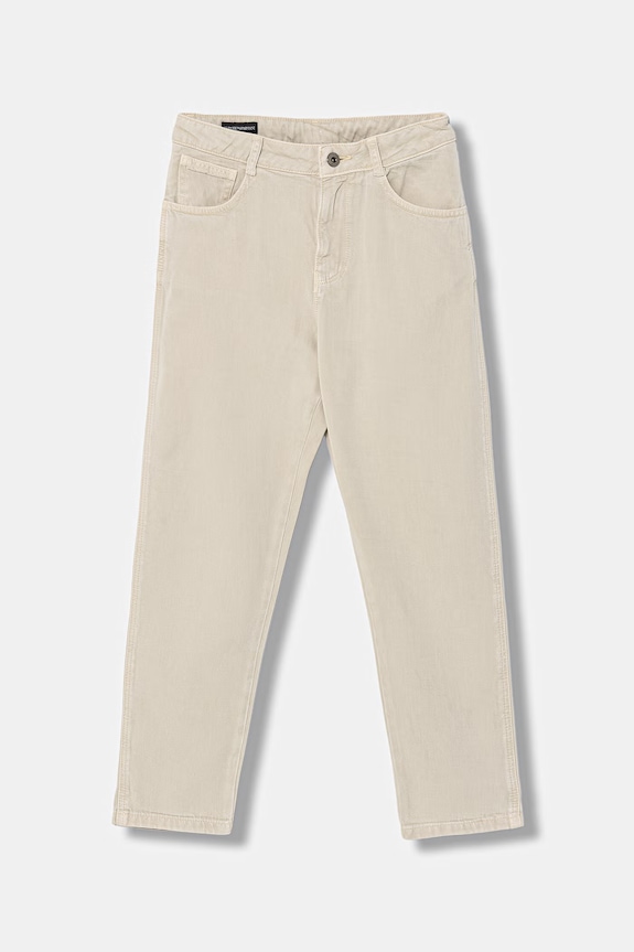 Dětské kalhoty Emporio Armani látka béžová EB001253.AF19657