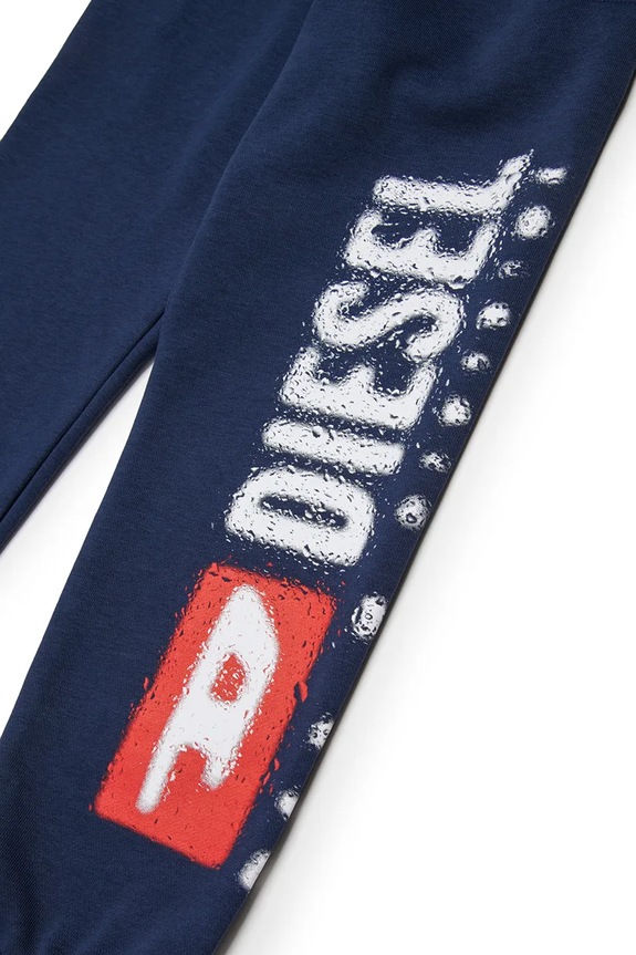 Diesel pantaloni tuta in cotone bambino/a PANTLI TROUSERS blu navy J02445.KYAZ3