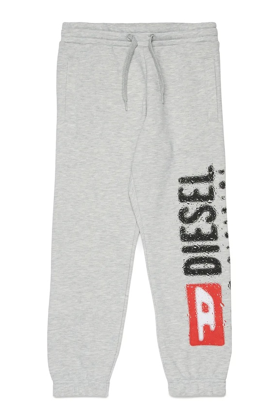Παιδικό βαμβακερό παντελόνι Diesel PANTLI TROUSERS στάμπα γκρί J02445.KYAZ3