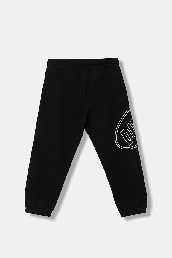 Dječji pamučni donji dio trenirke Diesel PCIRCLE TROUSERS J02661.0GEAD crna SS26