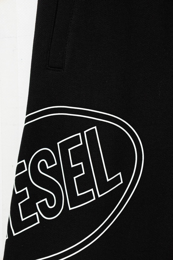 Dječaci Dječji pamučni donji dio trenirke Diesel PCIRCLE TROUSERS J02661.0GEAD crna