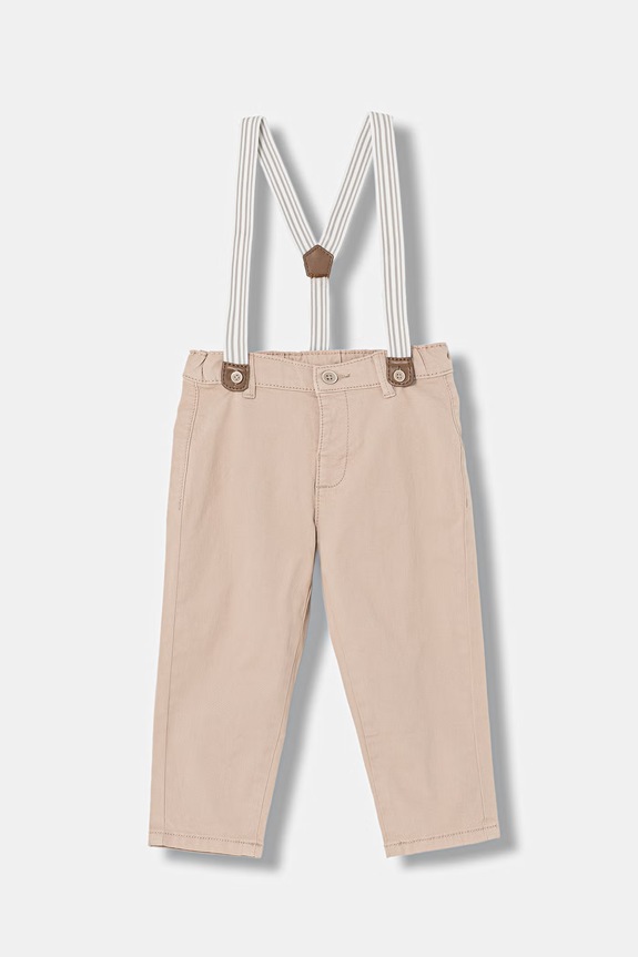 Hlače za bebe Mayoral Newborn tkanina bež 1596.1L.Newborn.PPY2