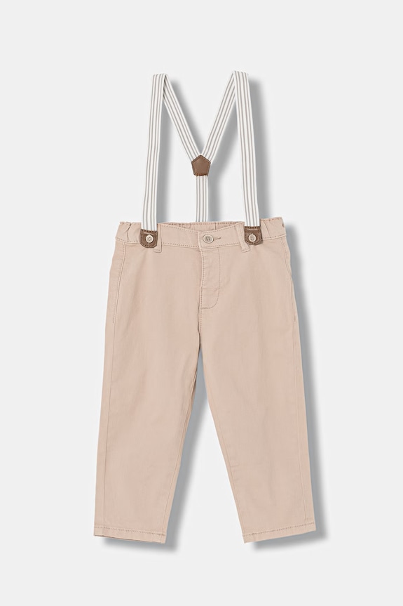 Hlače za bebe Mayoral Newborn tkanina bež 1596.1L.Newborn.PPY2