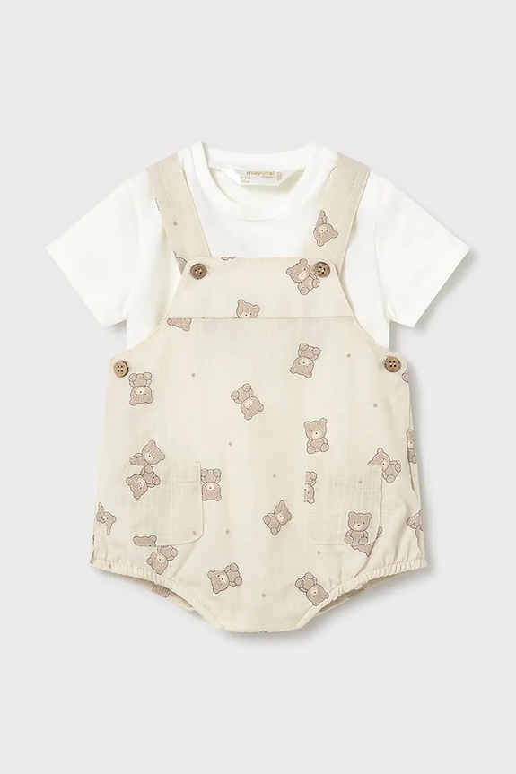 Mayoral Newborn komplet niemowlęcy 1621.1B.Newborn.PPY2 beżowy SS26