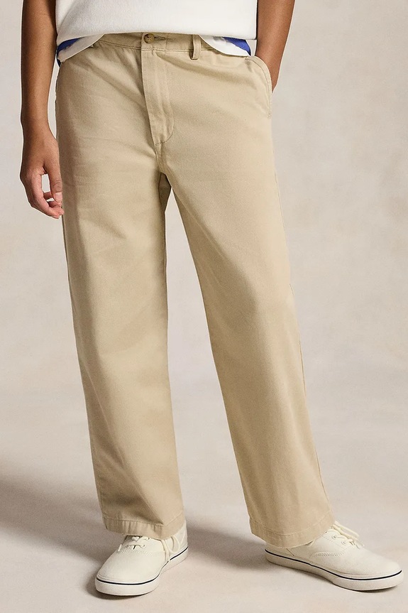 Polo Ralph Lauren Παντελόνι chino παιδικό βαμβακερό 323A12611001 μπεζ