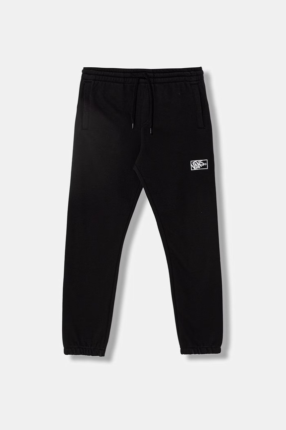 Vans pantaloni de trening pentru copii uni negru VN000RBMBLK1
