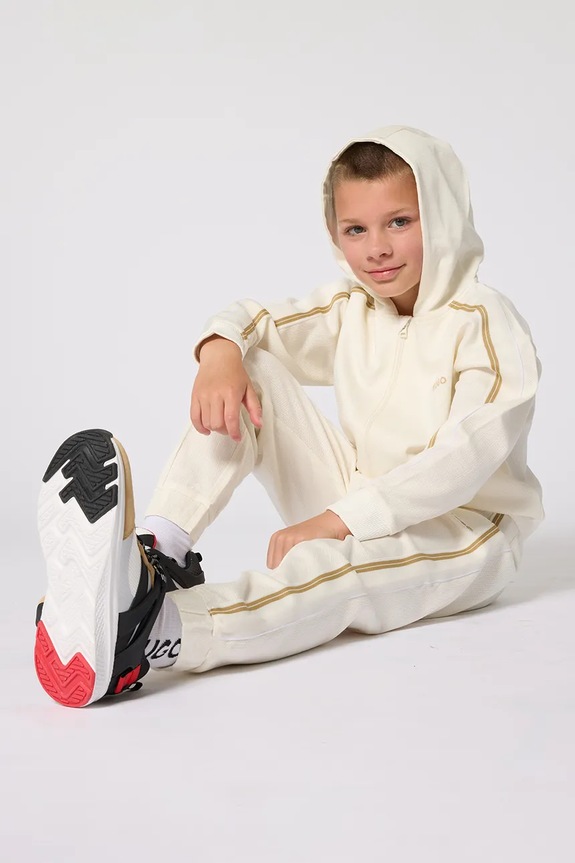 HUGO pantaloni de trening pentru copii, din bumbac bej G00981.162.174