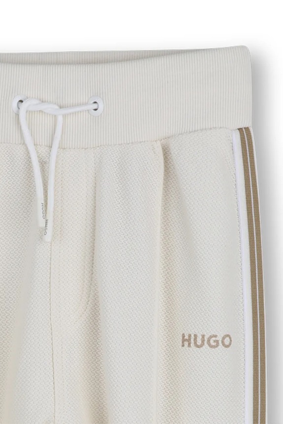 Băieți HUGO pantaloni de trening pentru copii, din bumbac G00981.162.174 bej