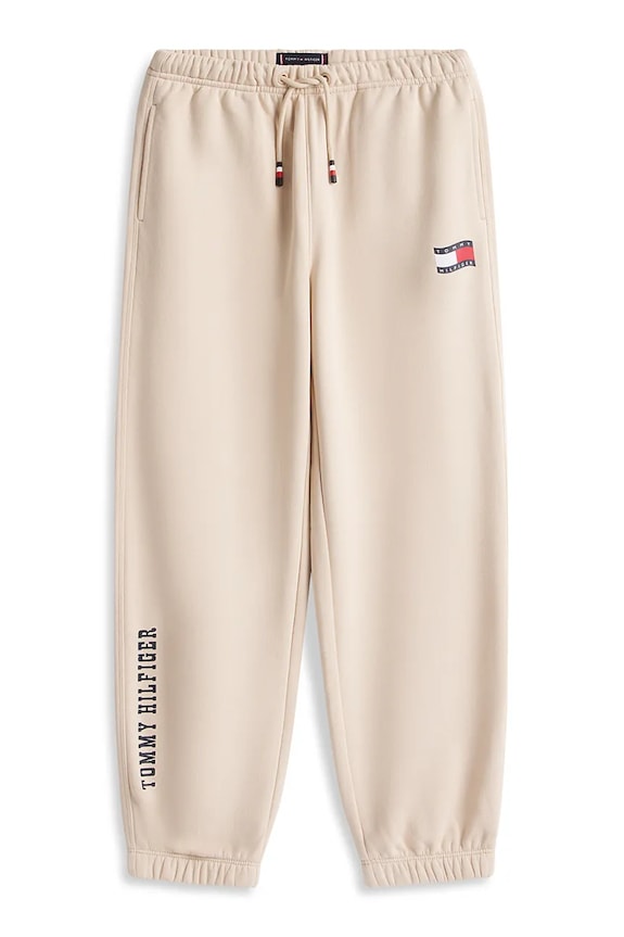 Tommy Hilfiger nohavice jogger detské KB0KB10306.128.176.PPY2 béžová SS26