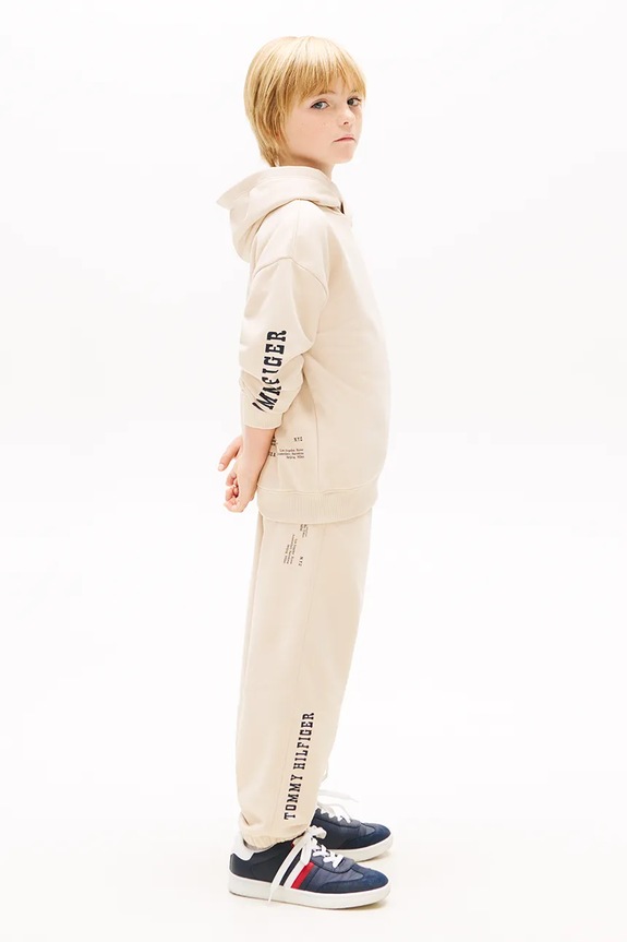 Tommy Hilfiger nohavice jogger detské KB0KB10306.128.176.PPY2 béžová