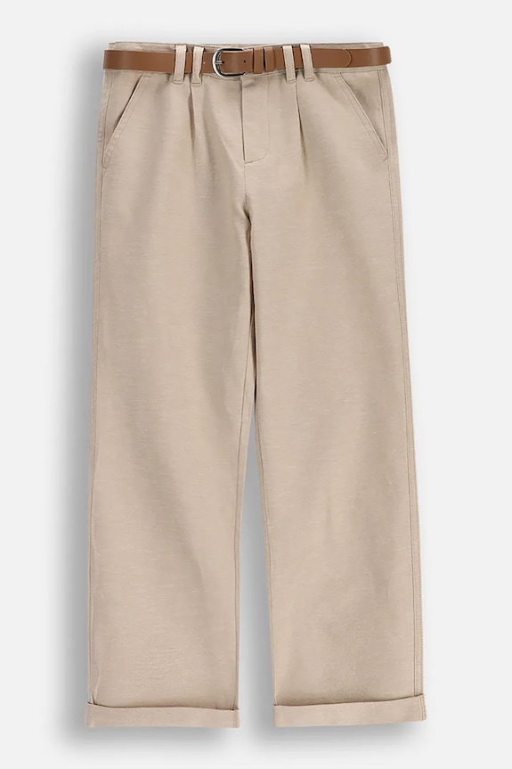 Coccodrillo nohavice chinos detské s ľanom béžová WC6119101EJB