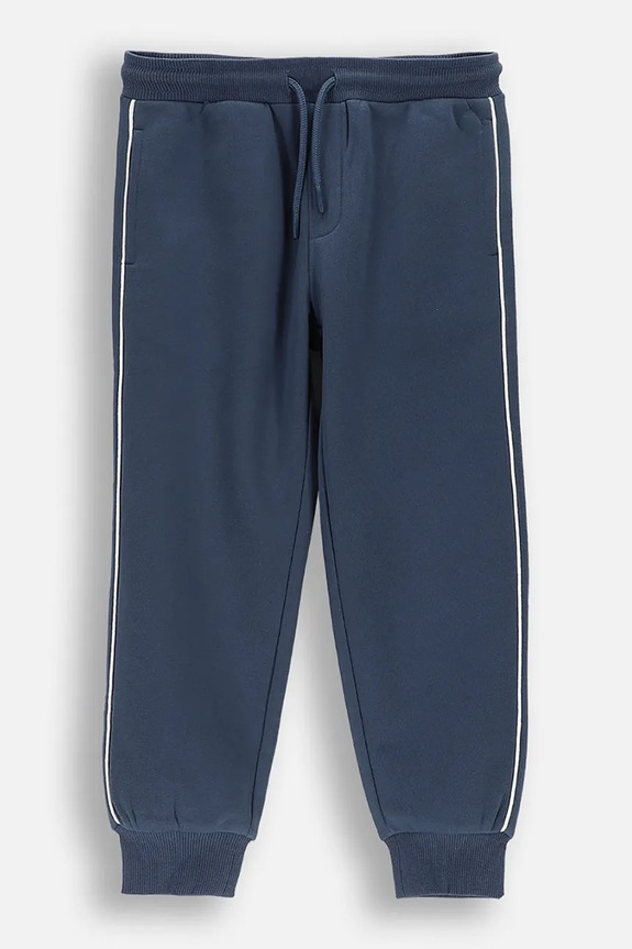 Coccodrillo pantaloni de trening pentru copii, cu bumbac albastru WC6120104MBK
