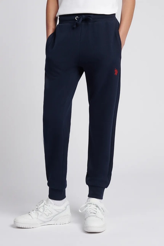 U.S. Polo Assn. Παντελόνι jogger παιδικό με βαμβάκι σκούρο μπλε USP2456