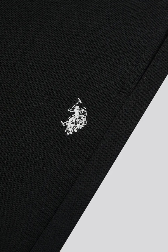 U.S. Polo Assn. Παντελόνι jogger παιδικό με βαμβάκι μαύρο USP2456