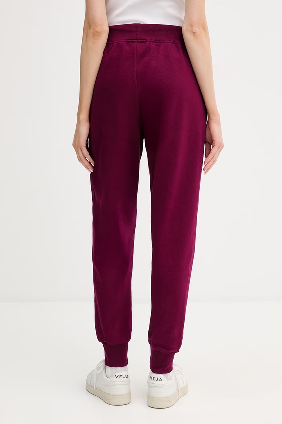 Odzież Calvin Klein Jeans spodnie dresowe LV047E236G bordowy